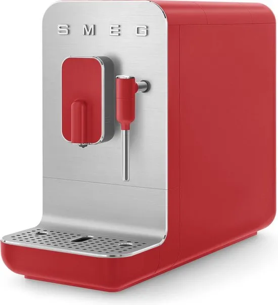 Smeg Espressomachine rood - Melkopschuimer - Volledig automatisch - Espressomachine 1,4 l