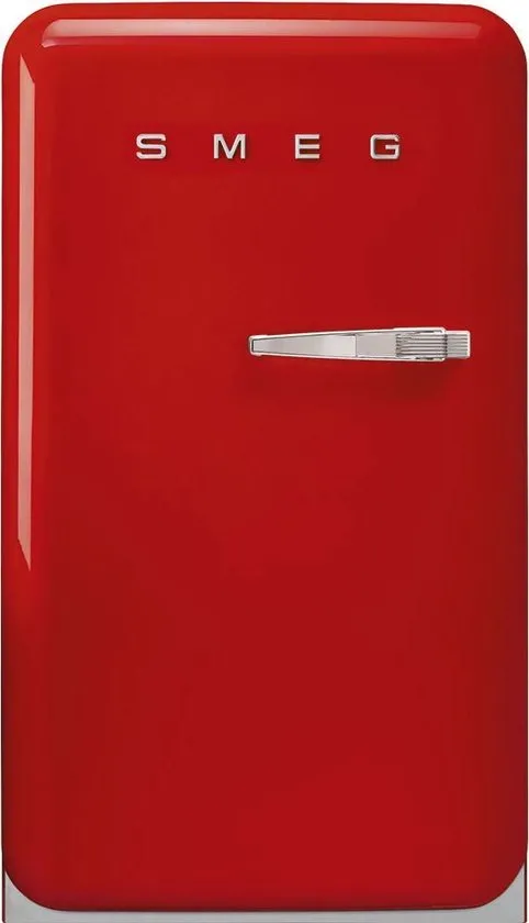Smeg FAB10LRD5 - Kastmodel koelkast - scharnier links - Rood