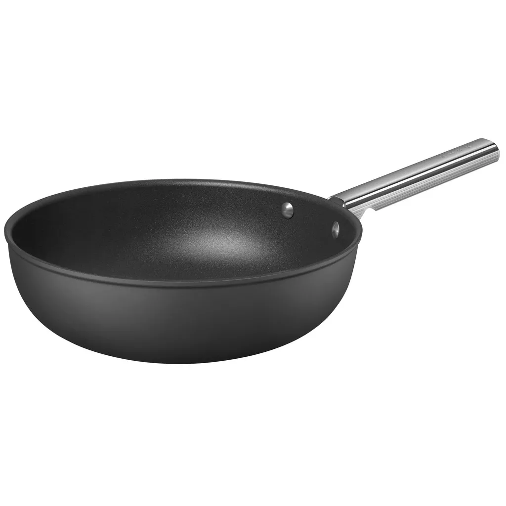 SMEG Wokpan 30 cm Zwart
