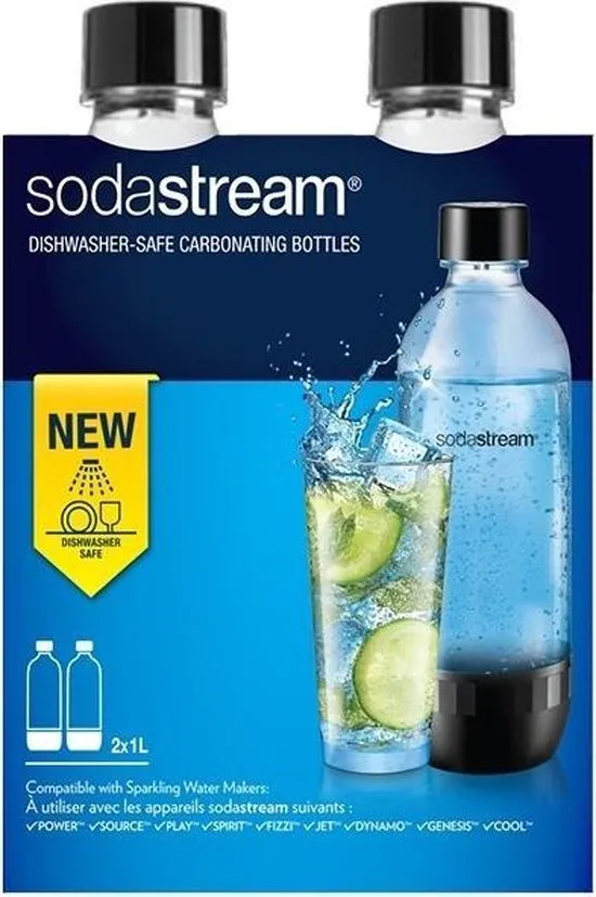 Sodastream 2 Flaschen 1 Liter sp?lmaschinenfest
