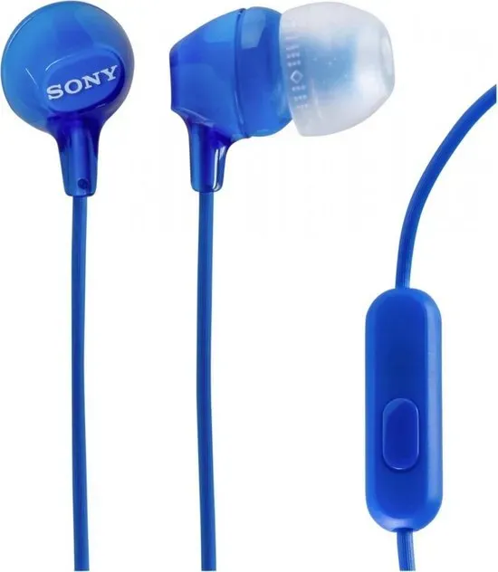 Sony MDR-EX15AP - In-ear koptelefoon - Blauw