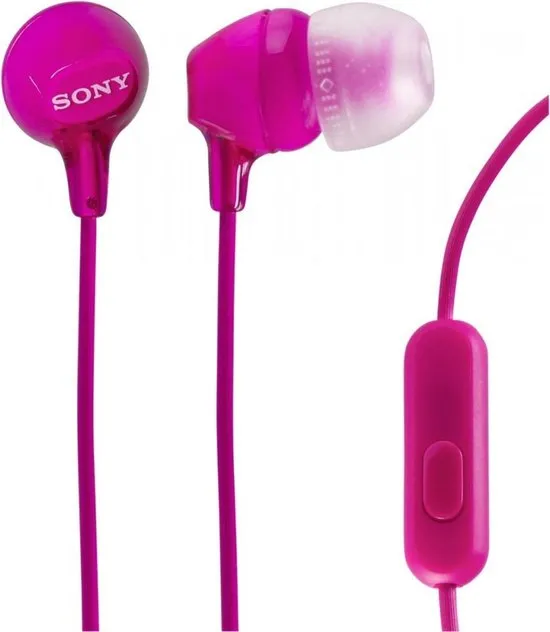Sony MDR-EX15AP - In-ear koptelefoon  - Roze