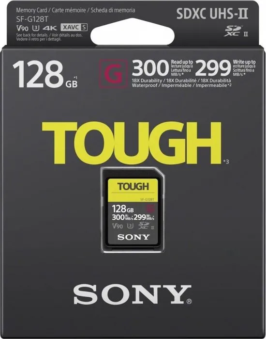 Sony Tough Professional SDXC 128 GB - CL10 UHS-II R300 W299