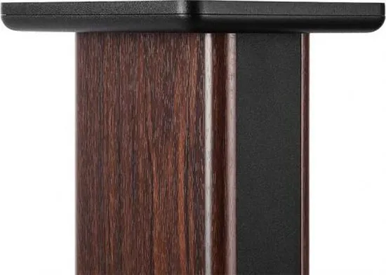 Speaker stand voor S3000PRO Zware uitvoering hoogte 65cm afm. bovenplaat 19x25cm Mat zwart met houten zijpanelen idem design aan S3000PRO