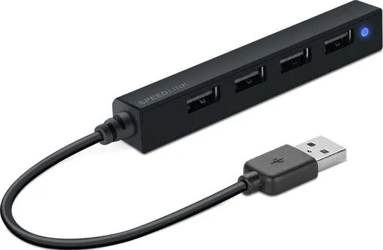 Speedlink Snappy Slim - USB Hub - 4 Poort - USB 2.0