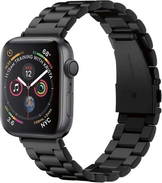 Spigen Modern Fit band voor Apple Watch 4/5/6/7/SE (42 / 44 / 45mm) - zwart