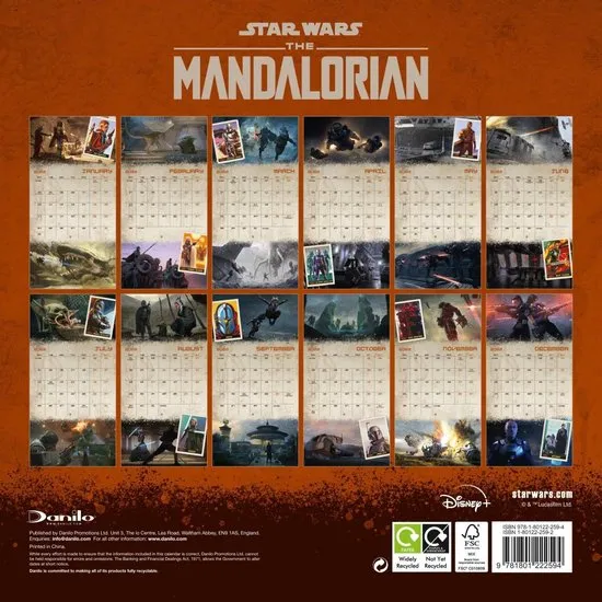Star Wars The Mandalorian Kalender 2022