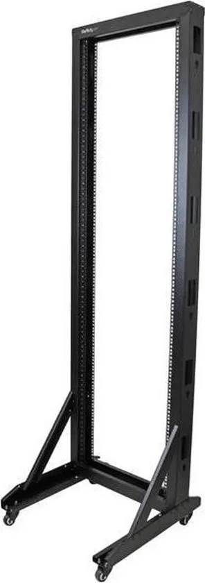 StarTech.com 42U Open Server Rack Frame met zwenkwielen Serverkast met 2 stijlen