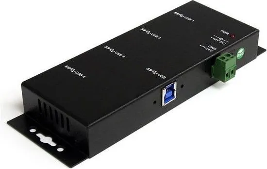 StarTech.com interface hubs Monteerbare 4-poort robuuste industriële SuperSpeed USB 3.0 Hub