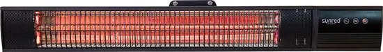 Sunred - Heater Royal Diamond Dark Wall 1500 - Terrasverwarmer elektrisch - Metaal - Zwart