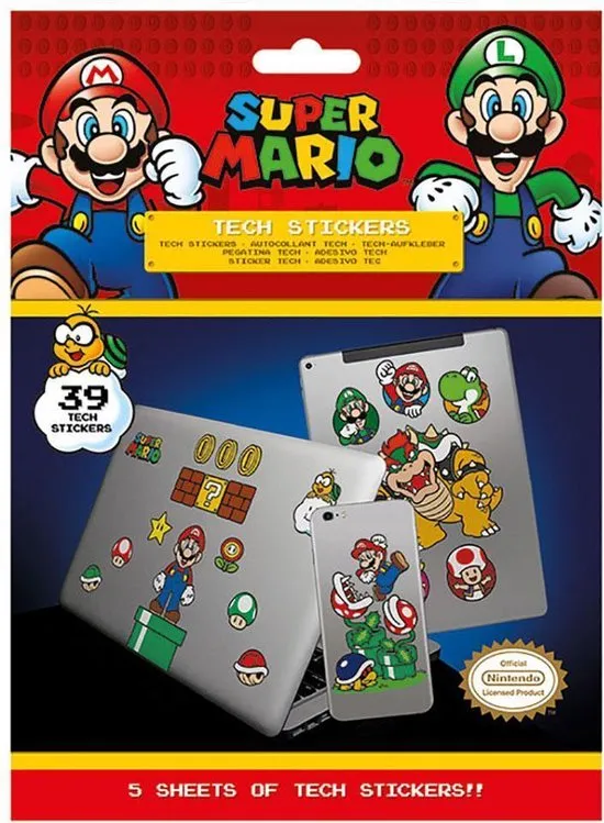 Super Mario - 39 Tech Stickers
