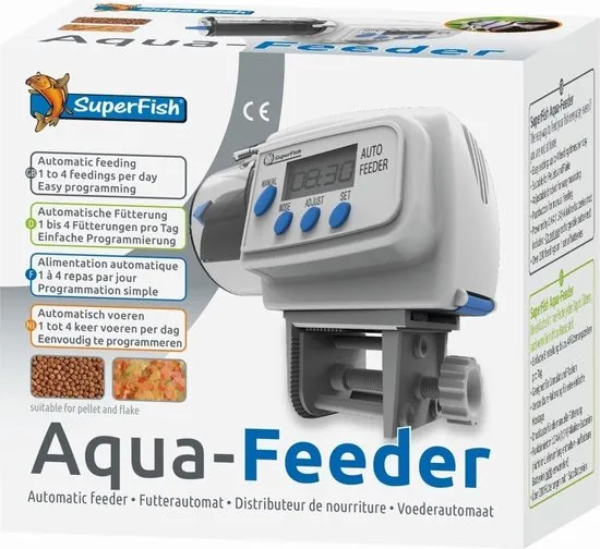 SuperFish Aquarium Feeder Wit voederautomaat