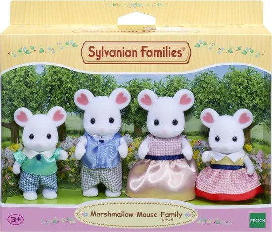 Sylvanian Families 5308 Familie Marshmellow Muis - Speelfigurenset