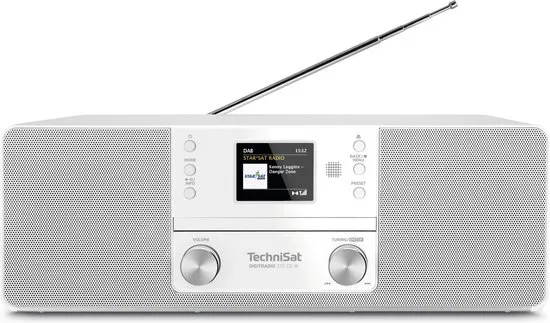 Technisat Digitradio 370 CD IR, DAB+, FM, internetradio en CD - wit