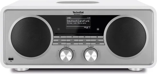 TechniSat DIGITRADIO 602 internetradio met DAB+ - wit/zilver