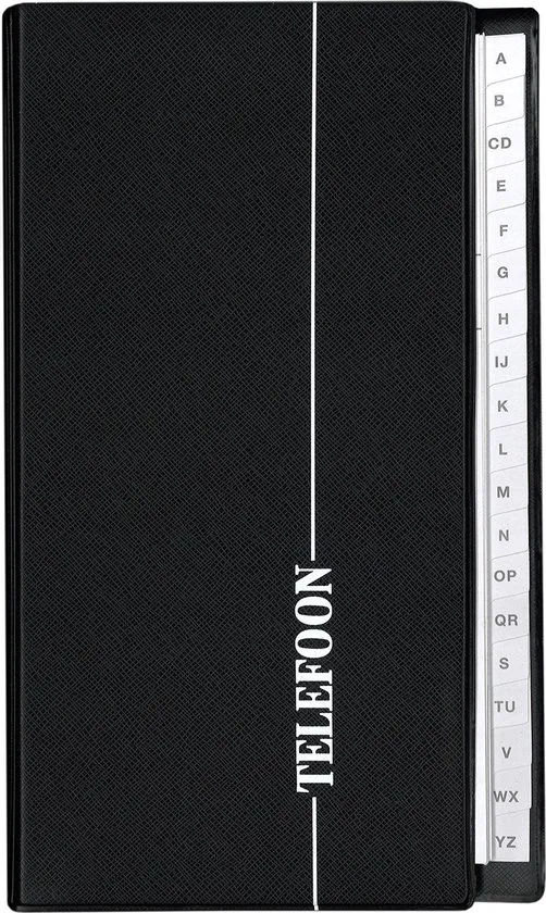 telefoonregister Kangaro A-Z 4-rings zwart K-6200