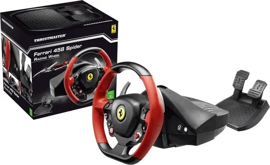 Thrustmaster Ferrari 458 Spider Racestuur - Rood (Xbox One)