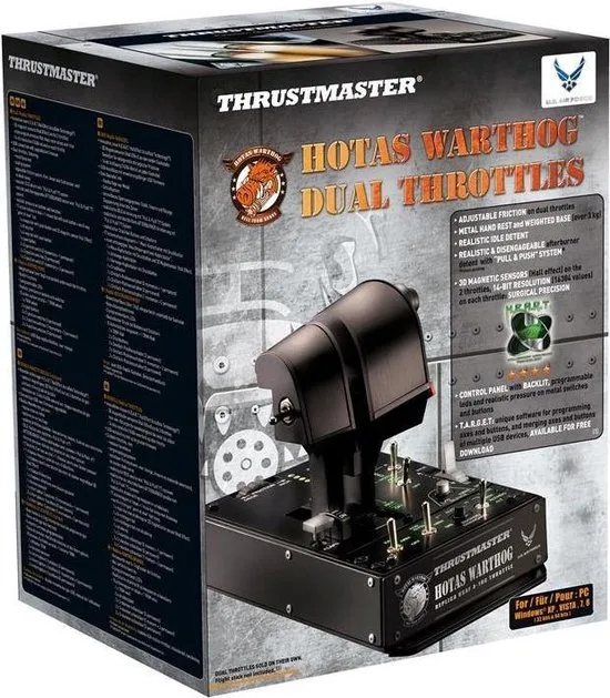 Thrustmaster HOTAS Warthog Dual Throttles Vluchtsimulator PC Zwart