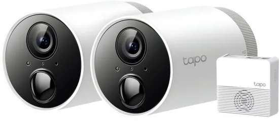 TP-Link Tapo C400S2 - 2 beveiligingscamera's voor binnen & buiten + hub -  1080P - Tot 180 dagen batterij - IP-camera
