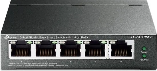 TP-Link TL-SG105PE - Netwerk Switch - 5 poorten