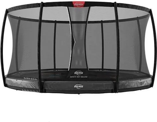 Trampoline BERG InGround Elite Grey 380 + Safety Net Deluxe