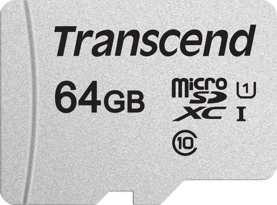 Transcend 64GB micro SD Class 10 U1 300S geheugenkaart