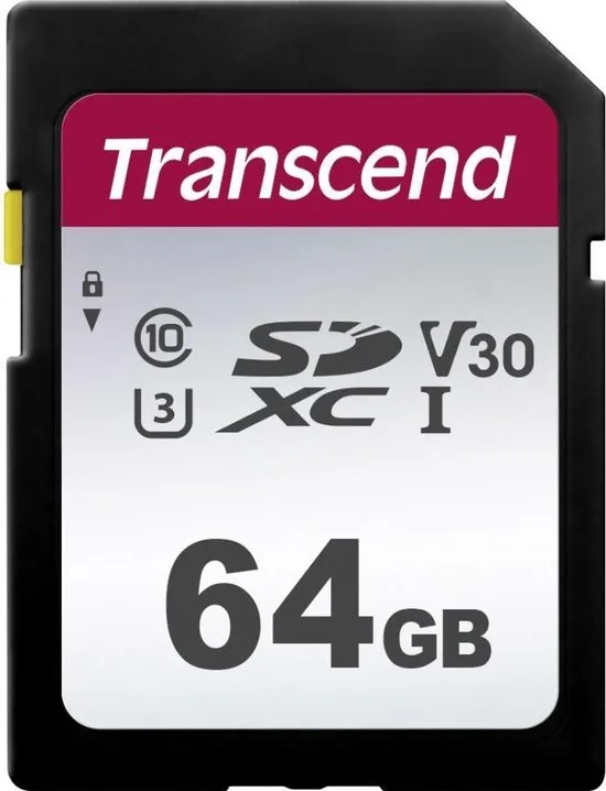 Transcend TS64GSDC300S flashgeheugen 64 GB SDXC Klasse 10 NAND