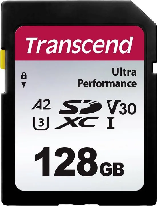 Transcend TS64GSDC340S SDXC-kaart 128 GB A1 Application Performance Class, A2 Application Performance Class, v30 Video