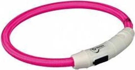 Trixie USB Flash Light Ring - XS/S - Roze