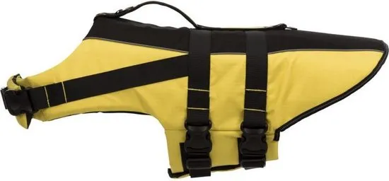 Trixie zwemvest geel / zwart 30-50x28 cm