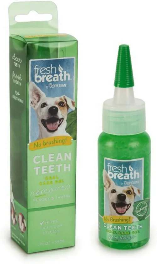 Tropiclean Fresh Breath Clean Teeth Oral Care Gel - Gebitsverzorging - Mint 59 ml