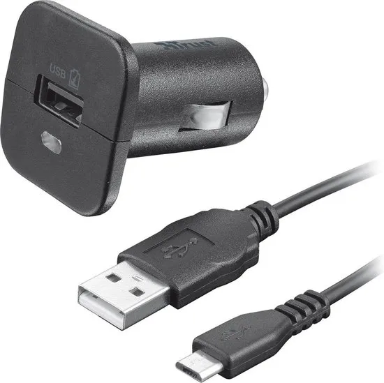 Trust Autolader met Micro USB Kabel - 5W