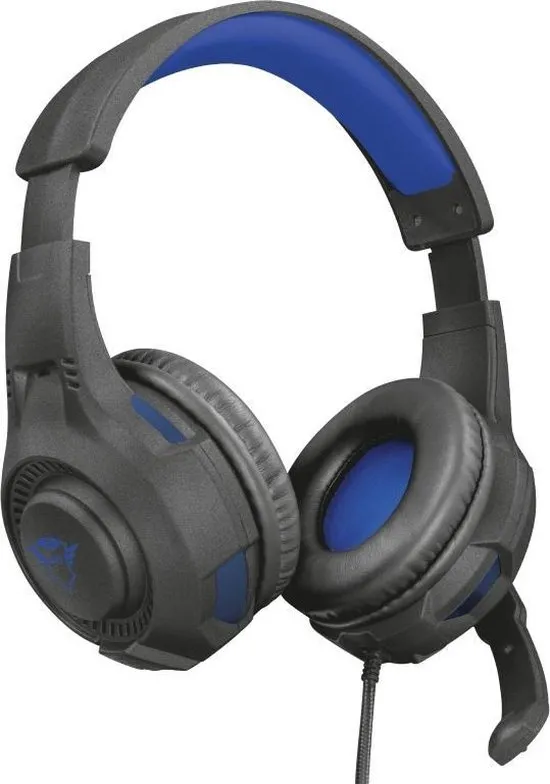 Trust GXT 307B Ravu - Gaming Headset voor PS4 en PC - Zwart/Blauw