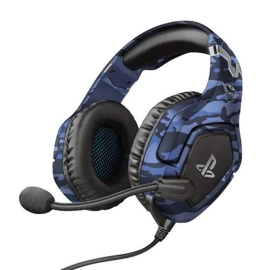 Trust GXT 488-B Forze - PS4 Official Licensed Gaming Headset - Camo Blauw