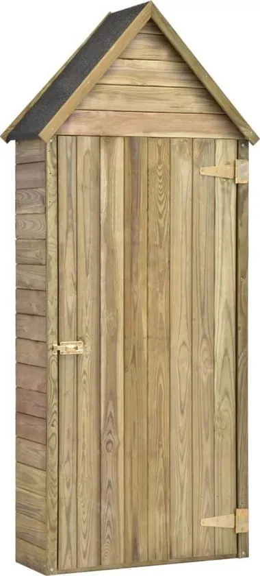 Tuinschuur met deur 77x37x178 cm geïmpregneerd grenenhout