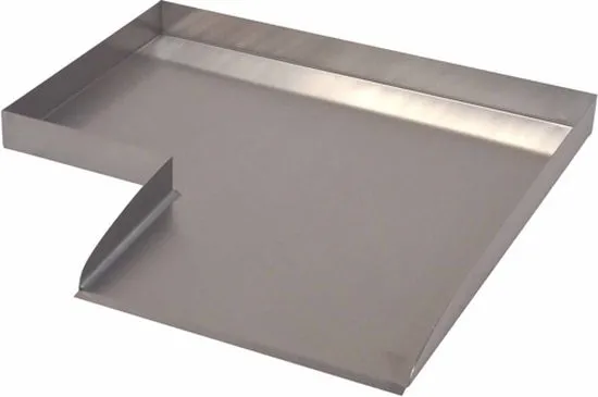 Ubbink - Wolga - beekloop rechtse hoek - roestvrij staal - 4x48x48cm