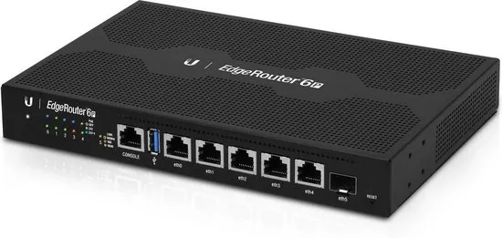 Ubiquiti Networks EdgeRouter 6P bedrade router Gigabit Ethernet Zwart
