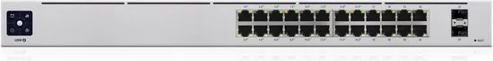 Ubiquiti Networks UniFi 24-Port PoE Managed L2/L3 Gigabit Ethernet (10/100/1000) Zilver 1U Power over Ethernet (PoE)