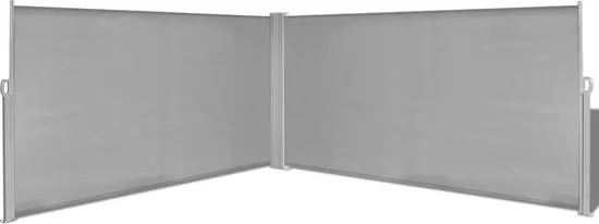 Uitschuifbaar zonnescherm 160x600 cm grijs