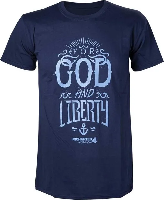 UNCHARTED 4 - T-Shirt For God and Liberty (S)