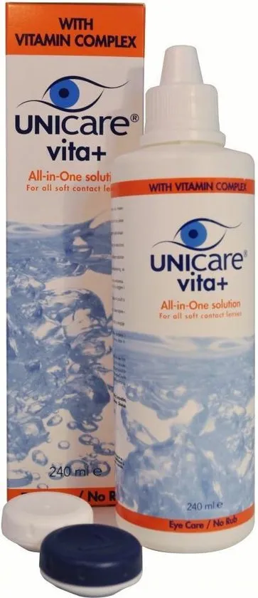 Unicare Vita+ Alles-In-Eén Zachte Lenzen - 240 ml - Lenzenvloeistof