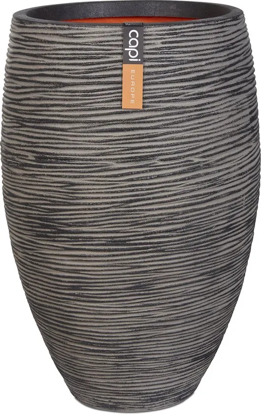 Vaas elegant deluxe Rib NL 45x72 antraciet