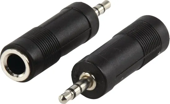 Valueline 3,5mm Jack (m) - 6,35mm Jack (v) stereo audio adapter