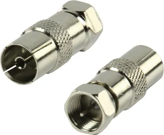 Valueline Coax (v) - F-connector (m) adapter