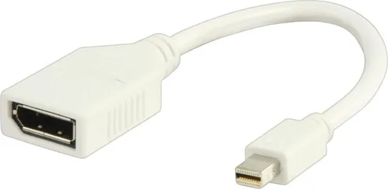 Valueline - Mini DisplayPort - DisplayPort Adapter - Wit - 0.2 meter