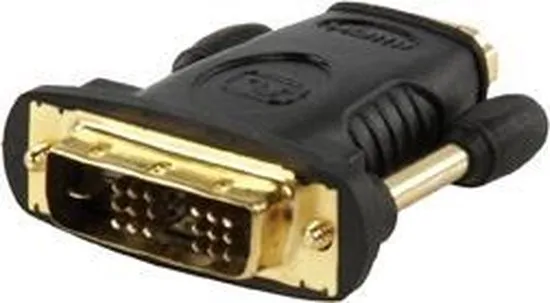 Valueline VC-004G tussenstuk voor kabels HDMI A DVI-D Zwart