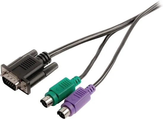 Valueline VLCP59850B20 toetsenbord-video-muis (kvm) kabel