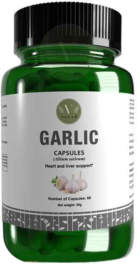 Vanan Garlic – Hart en lever - Vegan voedingssupplement met knoflook – Ayurvedisch – 60 capsules