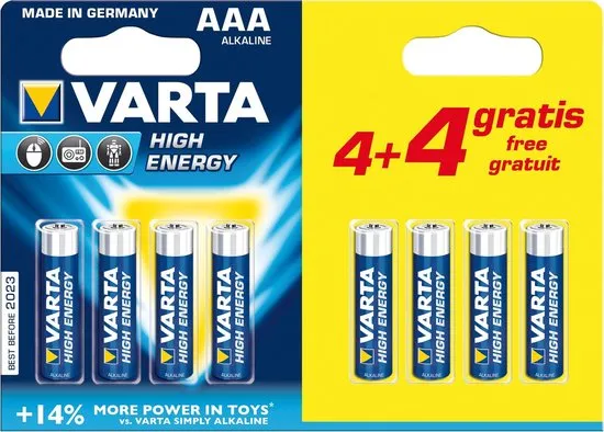 Varta AAA High Energy Batterijen