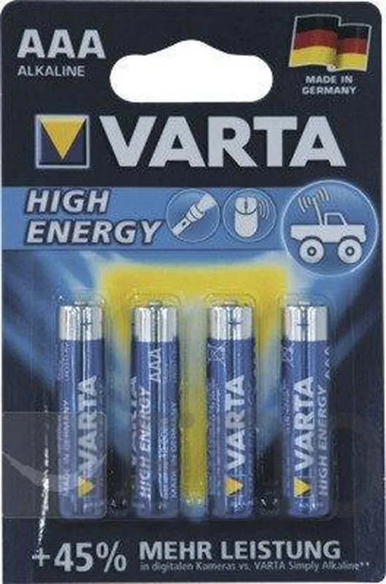 Varta High Energy AAA Wegwerpbatterij Alkaline